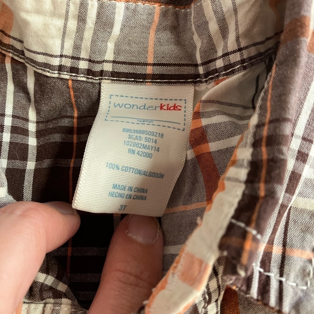Genuine Kids Button Down Shirt Set - Blue, Gray, Brown - Picture 4 of 12